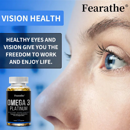 Omega-3 Fish Oil Supplement 120 Capsules – Heart & Brain Health from Wild Anchoviesfi