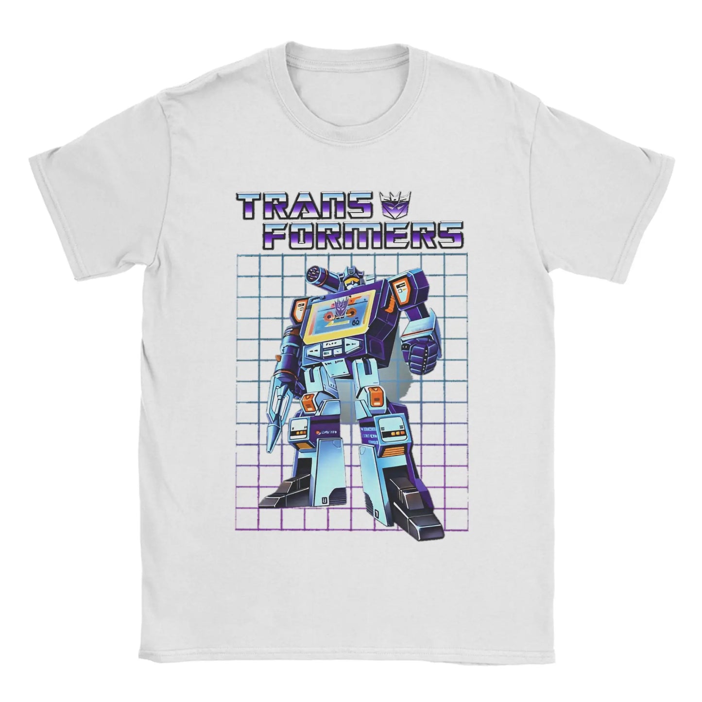 Transformers Decepticons Soundwave Men’s T-Shirt – Vintage Cotton Round Collar Short Sleeve Tee