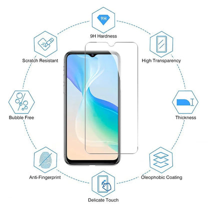 5Pcs Tempered Glass For Vivo Y22 Y22S Y27 Y30 Y31 Y32 Y33 Y31s Y33s Y50 Y51 Y56 Y70 Y100 Y35 Y36 4G Y52 Y55 5G Screen Protector
