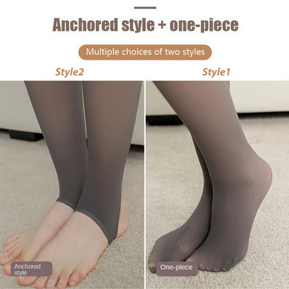 Women’s Thermal Fleece Leggings – Sexy Translucent Warm Velvet Tights