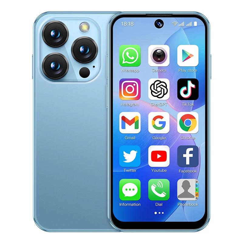 SOYES XS19 Mini Smartphone 3.88" Android 10 3G Dual SIM 2GB+16GB Face Unlock Small Mobile Phone