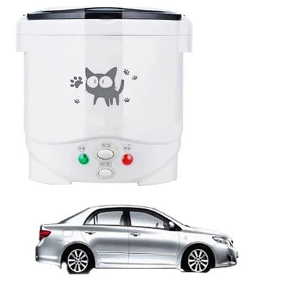 Portable Electric Mini Rice Cooker 12V/24V/220V MultiCooker for Car Truck Home Use