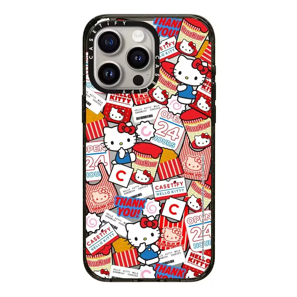 Hello Kitty Iphone 16 Promax Phone Case With Mirror Finish Technology Anti Drop All Inclusive Creative Cartoon Protective Cover