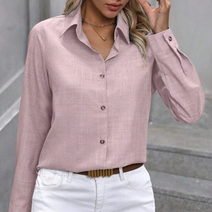 Fashion Casual Women’s Blouse – Long Sleeve Loose Streetwear Shirt for Spring & Autumn | Camisas Mujer Blusas Tops