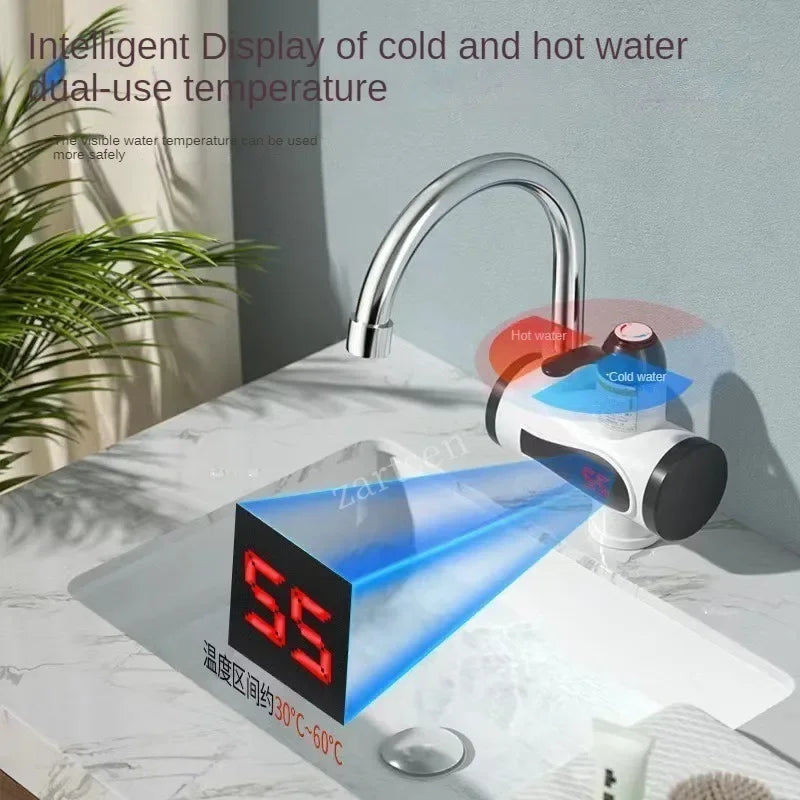 3000W Instant Electric Hot Water Faucet Heater Tankless Kitchen Tap