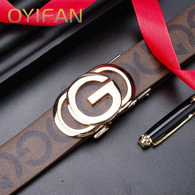 Luxury Brand Belt for Men Automatic Belt, Business Casual Fashion Designer Mens Belt  구찌 벨트