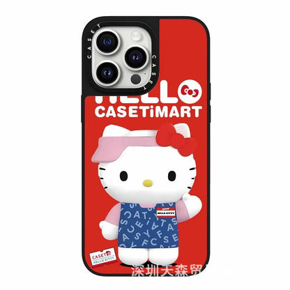 Hello Kitty Iphone 16 Promax Phone Case With Mirror Finish Technology Anti Drop All Inclusive Creative Cartoon Protective Cover