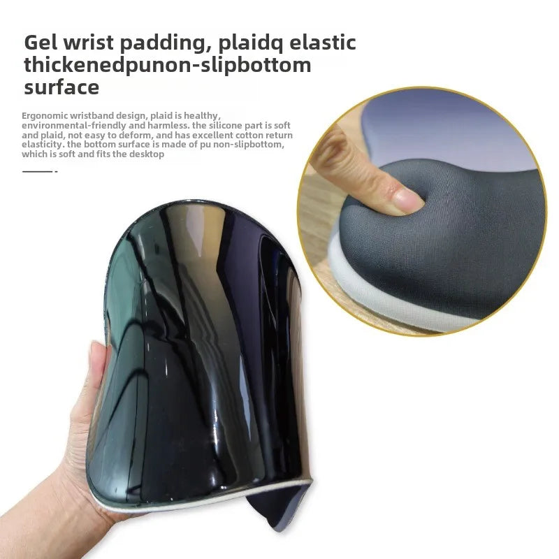 Gradient Ergonomics Mouse Pad Comfortable Wrist Support Non Slip Mice Mat Soft Mousepad Wrist Rest Computer Silicone Mouse Pad