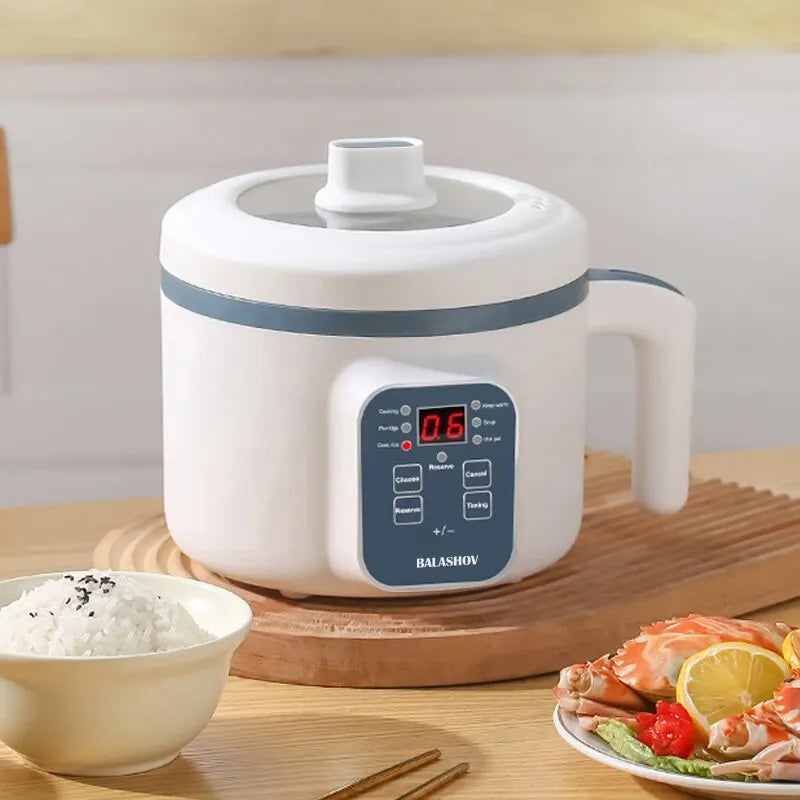 220V Digital Rice Cooker & Food Steamer Dual-Layer Household Cooking Appliance