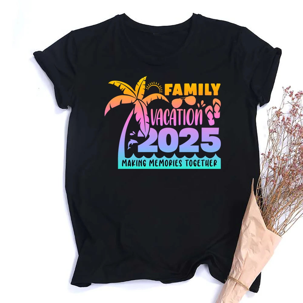 Family Vacation 2025 Matching Shirts – Dad, Mom, Kid & Baby – Beach Summer Travel T-Shirts