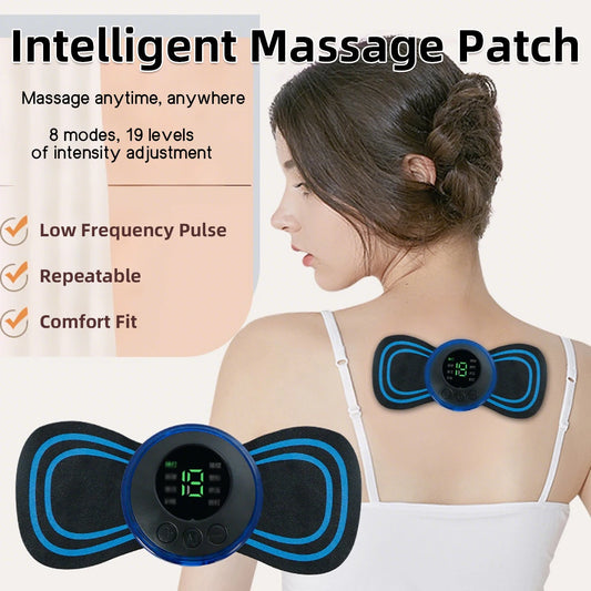 3pc Ems Smart Massage Set Full Body Massager Foot Acupoint Massager Portable Electronic Massager Relieve Shoulder Neck Back Pain