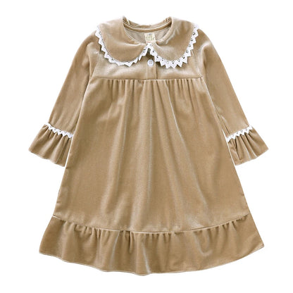 Christmas Family Xmas Children Boy Girl Pyjamas Dress Clothes Sets Customizing Velvet Long Sleeve Kid Sleepwear+Pants Costumes