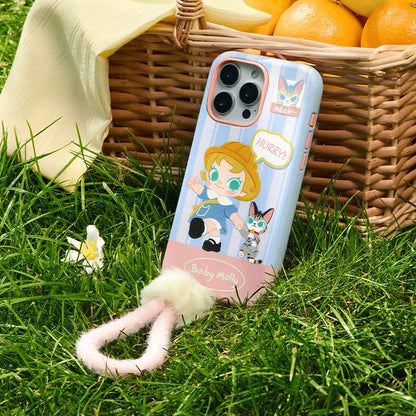 POP MART Baby Molly & Baby Tabby Series-Phone Case For iPhone 16 Pro / 16 Pro Max