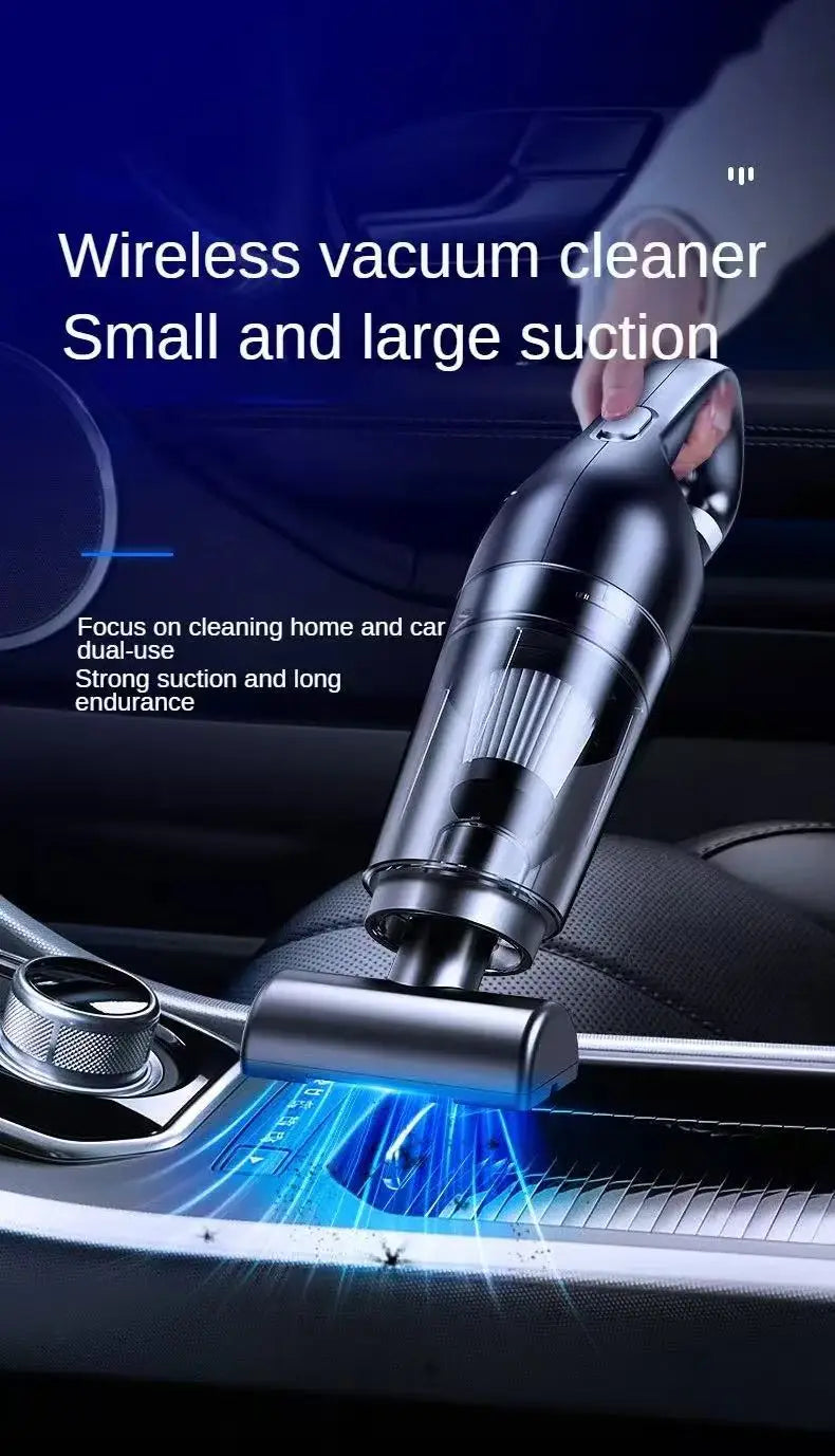 Portable Wireless Vacuum Cleaner 10000PA Rechargeable Handheld for Home & Car