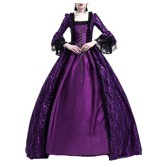 2025 Halloween Women’s Medieval Cosplay Costume – Vintage Gothic Outfit for Adult Halloween