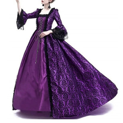 2025 Halloween Women’s Medieval Cosplay Costume – Vintage Gothic Outfit for Adult Halloween