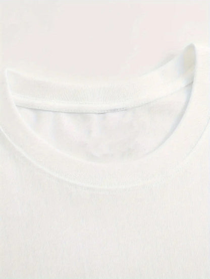 Women’s Geometric Print T-Shirt – Minimalist Elegant Summer Party Casual Top | Trendy Everyday Tee