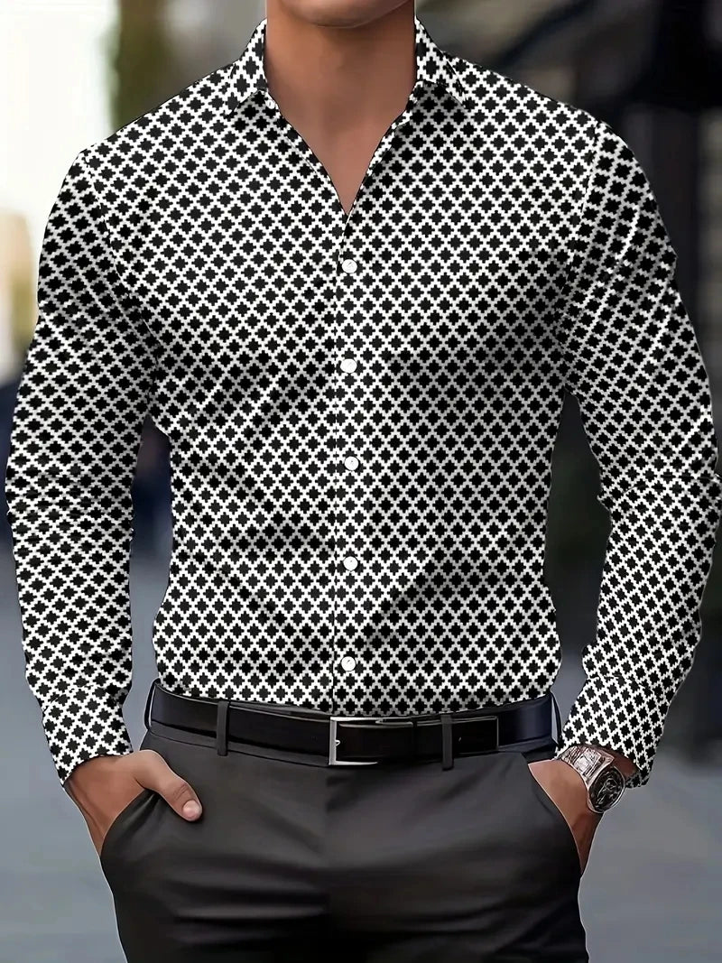 2025 Men’s High-Quality Button-Up Shirt