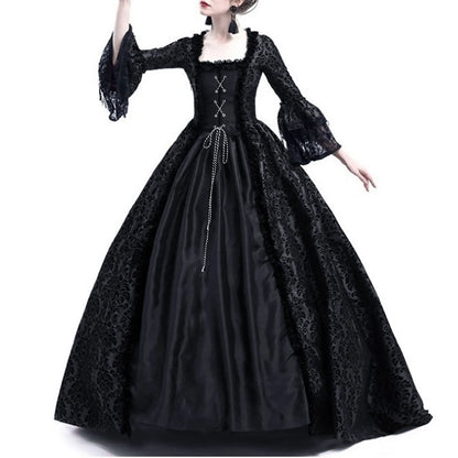 2025 Halloween Women’s Medieval Cosplay Costume – Vintage Gothic Outfit for Adult Halloween