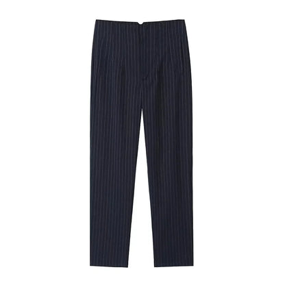 MUJER High-Waist Office Pants – Women’s Formal Pencil Trousers in Black, Pink & White