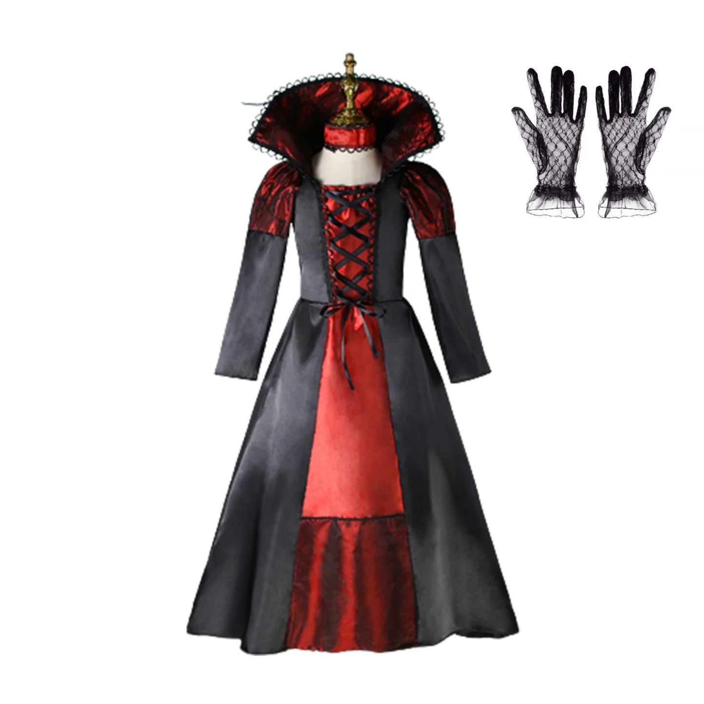 2025 Halloween Fantasy Kids Costume – Ghost Bride, Gothic Cosplay, Red Vampire & Day of the Dead Outfits for Girls