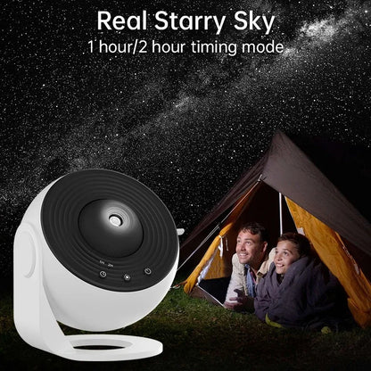 LED Galaxy Projector - Starry Night Light for Kids Room | 360° Rotating Star Projector Lamp