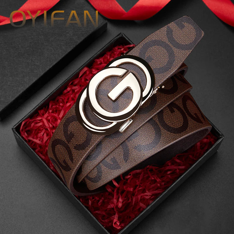 Luxury Brand Belt for Men Automatic Belt, Business Casual Fashion Designer Mens Belt  구찌 벨트