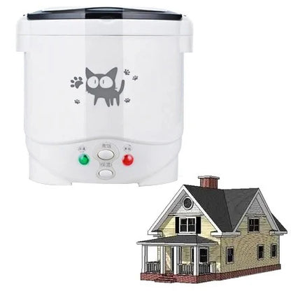 Portable Electric Mini Rice Cooker 12V/24V/220V MultiCooker for Car Truck Home Use