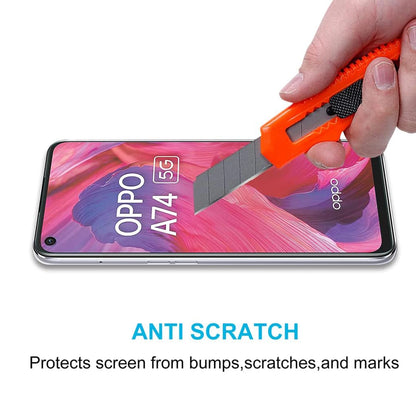 2/4Pcs Screen Protector Glass For OPPO A74 A74-5G Tempered Glass Film
