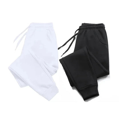 Women’s Autumn Winter Fleece Sweatpants – Casual Joggers, Sports Gym Trousers, Solid Color Workout Pants