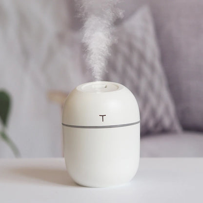 220ml Mini USB Air Humidifier – Ultrasonic Essential Oil Diffuser & Car Purifier with LED Night Light