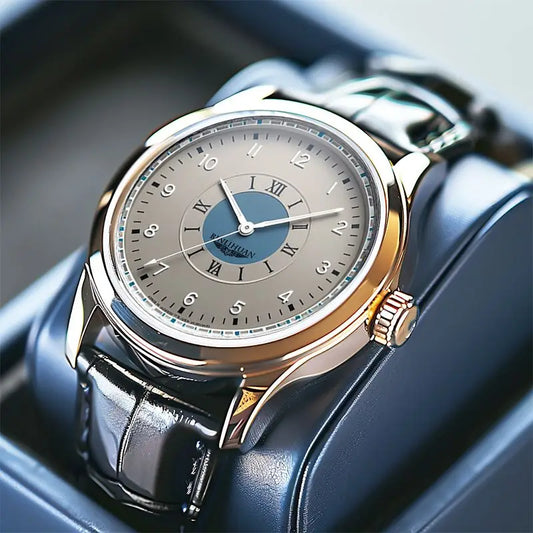 2025 Top Brand Luxury Men’s Leather Quartz Watch – Business Waterproof Wristwatch for Men