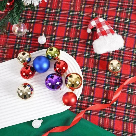 24Pcs 3/4/6CM Christmas Balls Hanging Christmas Tree Pendant Ornaments for Party Decor New Year Navidad Gifts 2026 Accessories
