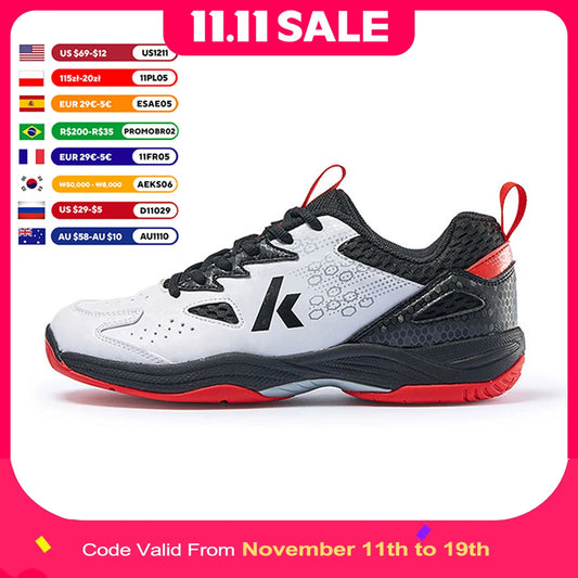 Kawasaki Brand New Badminton Shoes Mens Tennis Anti-twish Design Breathable Sport Shoes Male Sneakers A3307