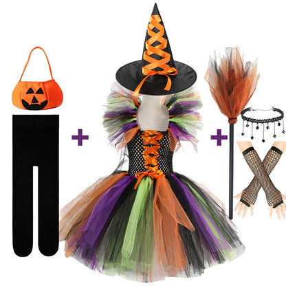 Kids Halloween Costume – Witch, Vampire, or Little Red Riding Hood Cosplay Dress for Girls & Boys Masquerade Party