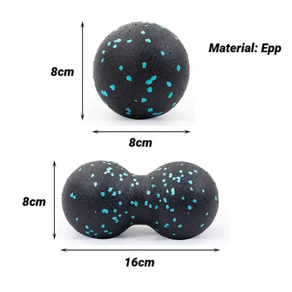 Yoga Peanut Balls Body Massage Fascia Ball Suit Foam Block High Density Muscle Relaxation Lacrosse Exercise Fitness Relieve Pain