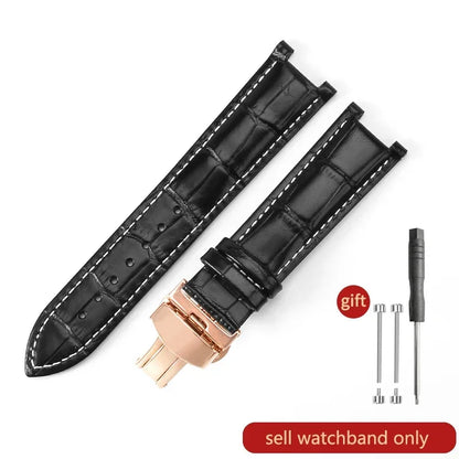 For GC Genuine Leather Watch Band Gucci Guess Gays Notch Watch Strap 20*11mm  22*13mm Men Women