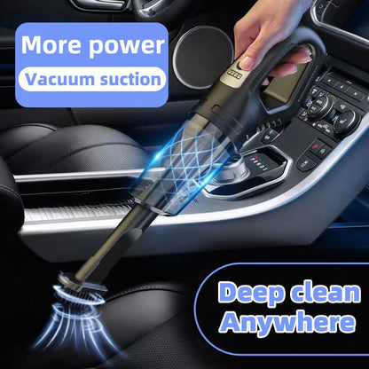 Handheld Car Vacuum Cleaner - Portable Rechargeable Cordless Vacuum for Car & Home