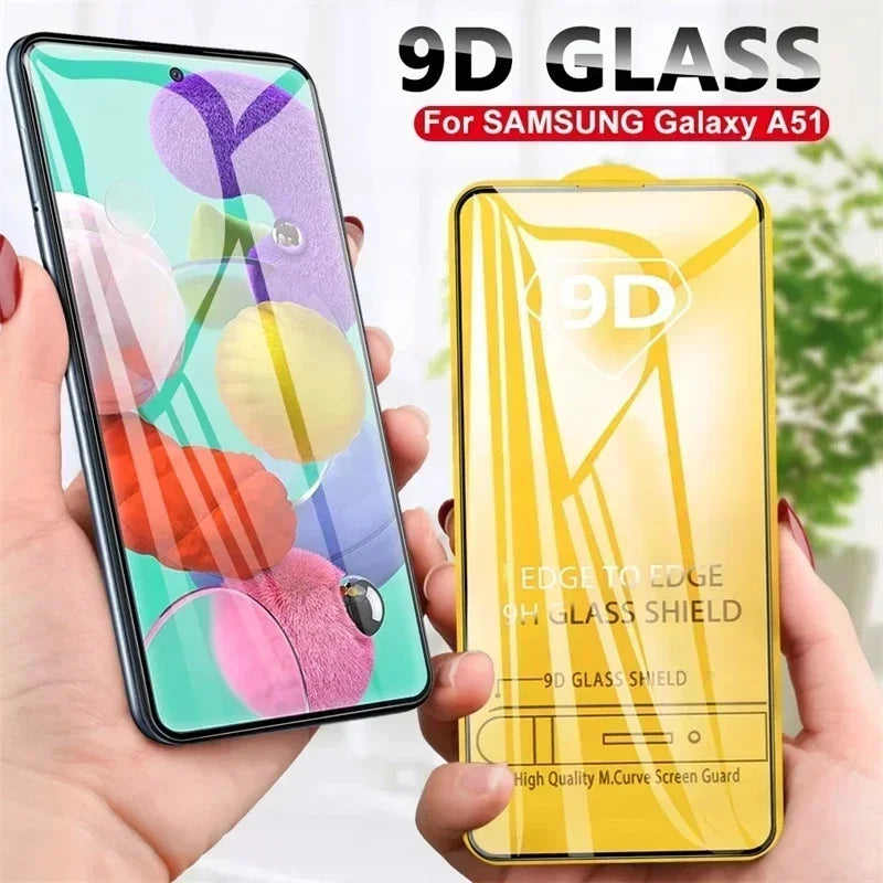 9D Tempered Glass for Samsung Galaxy A13 A53 A52 A32 A12 A50 A51 A52S A72 A54 A33 A71 A21S A73 A55 A14 A35 S10E Screen Protector