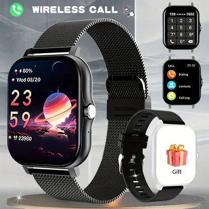 2025 Smart Watch for Men & Women – 1.91” Full Touch Display Bluetooth Fitness Tracker Smartwatch (Android Compatible)