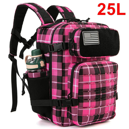 25L/45L Tactical MOLLE Backpack – Outdoor Hiking Daypack with Dual Cup Holders for Men & Women