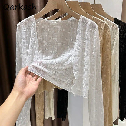 Women’s Fashion Shiny Cardigan – Summer Cozy Shrug | Youthful, Breathable, Casual Streetwear 2025
