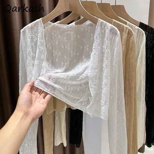 Women’s Fashion Shiny Cardigan – Summer Cozy Shrug | Youthful, Breathable, Casual Streetwear 2025