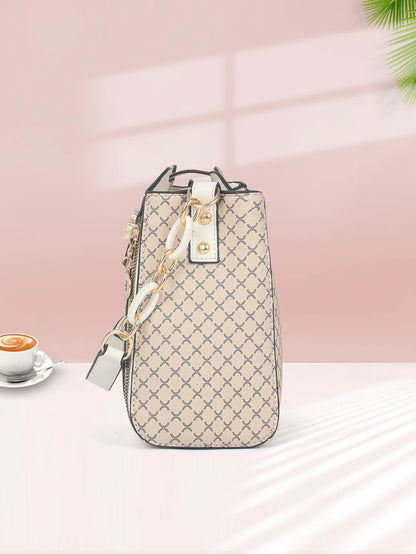 New women's handbag luxury design bucket shoulder crossbody bag flip over printed large capacity shoulder bag