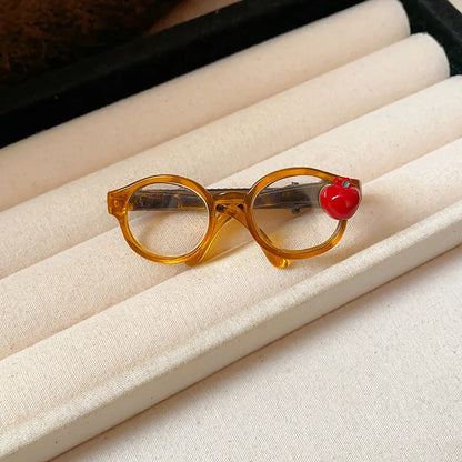 New Fashion Apple Glasses Hair Clip for Women Girl Cute Side Duckbill Clip Straight Hairpins Versatile Hair Accessories Gift