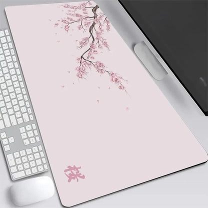 Japan Cherry Blossom XXL Gaming Mouse Pad Sakura Deskmat for Laptop & Keyboard