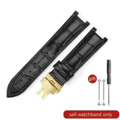 For GC Genuine Leather Watch Band Gucci Guess Gays Notch Watch Strap 20*11mm  22*13mm Men Women