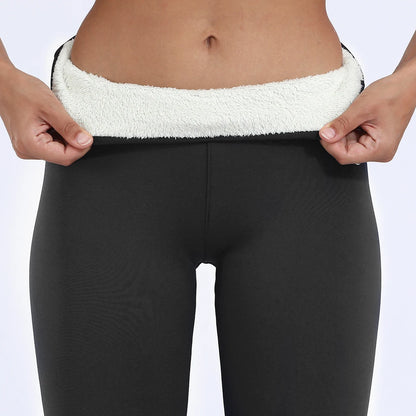 Women Winter High Waist Thick Velvet Warm Leggings