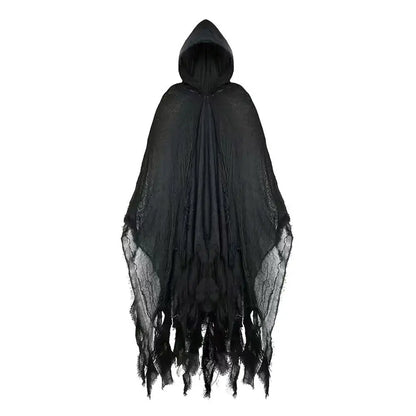 2025 Halloween Adult Costume – Scary Ghost Cloak with Hood, Zombie, Witch & Grim Reaper Cape Cosplay Outfit