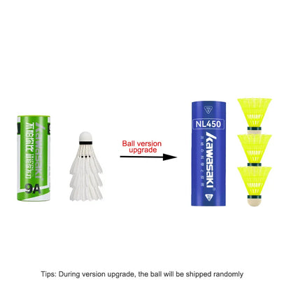 Kawasaki Badminton Set 2 Rackets + 3 Shuttlecocks with Carry Bag for Practice & Training